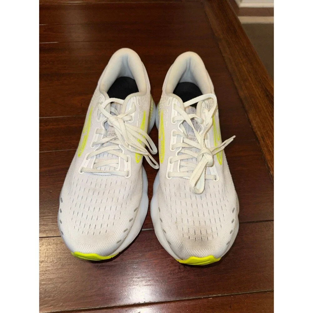 Brooks Glycerin 20 Low White Nightlife 110382 1D 135 Men’s Size 9 Medium D Euro